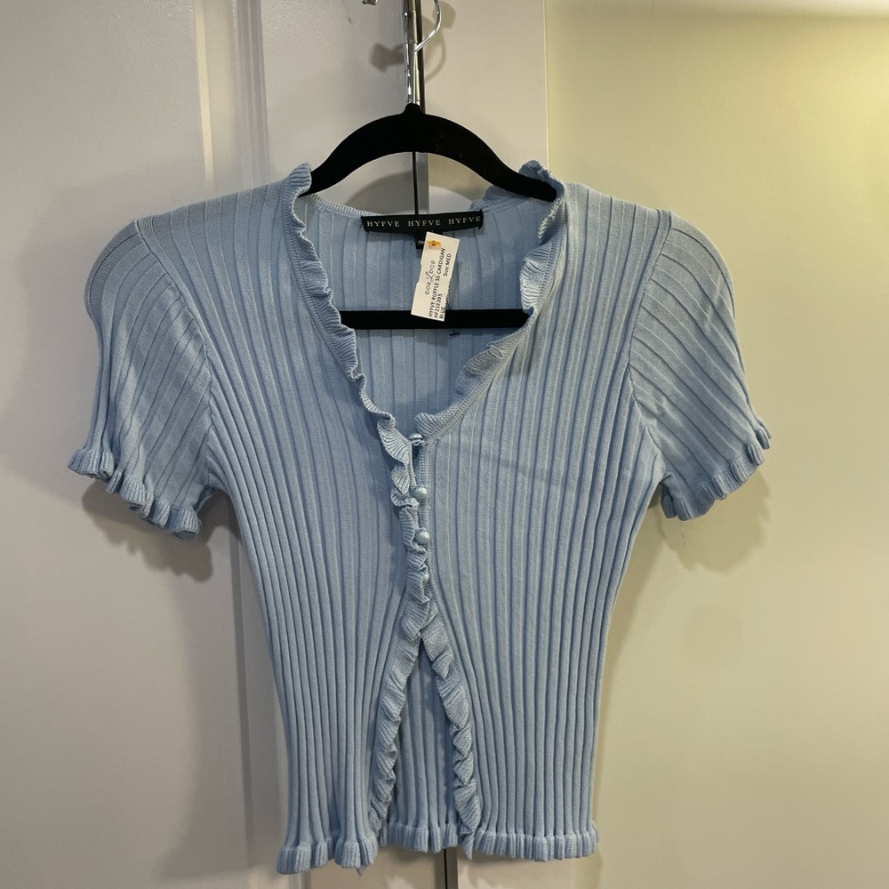 Cute blue feminine top